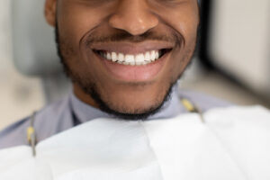 Man smiling with perfect teeth and gums